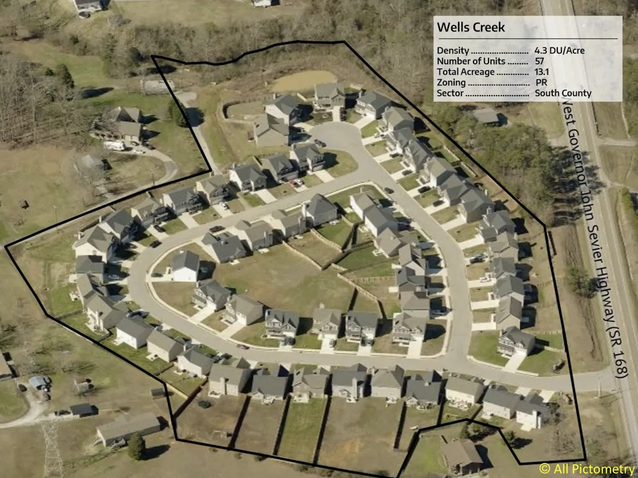Wells Creek aerial